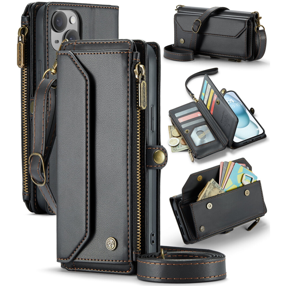 Caseme Leather Wallet Case For Iphone 15 Plus 6.7 Inch With 941196981639