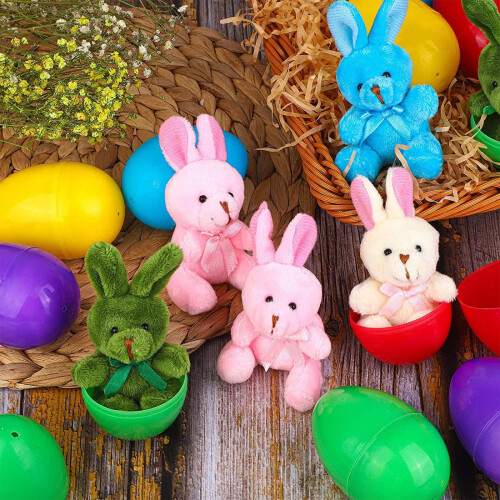 Prefilled Easter Eggs with Stuffed Animals 12 Pack 1