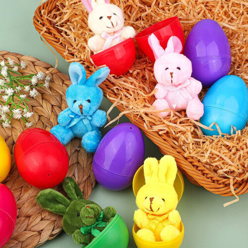 Prefilled Easter Eggs with Stuffed Animals 12 Pack 2