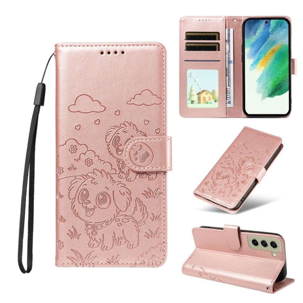 Leather Flip Case For Samsung Galaxy S21 Fe 5G Pink 941196990242