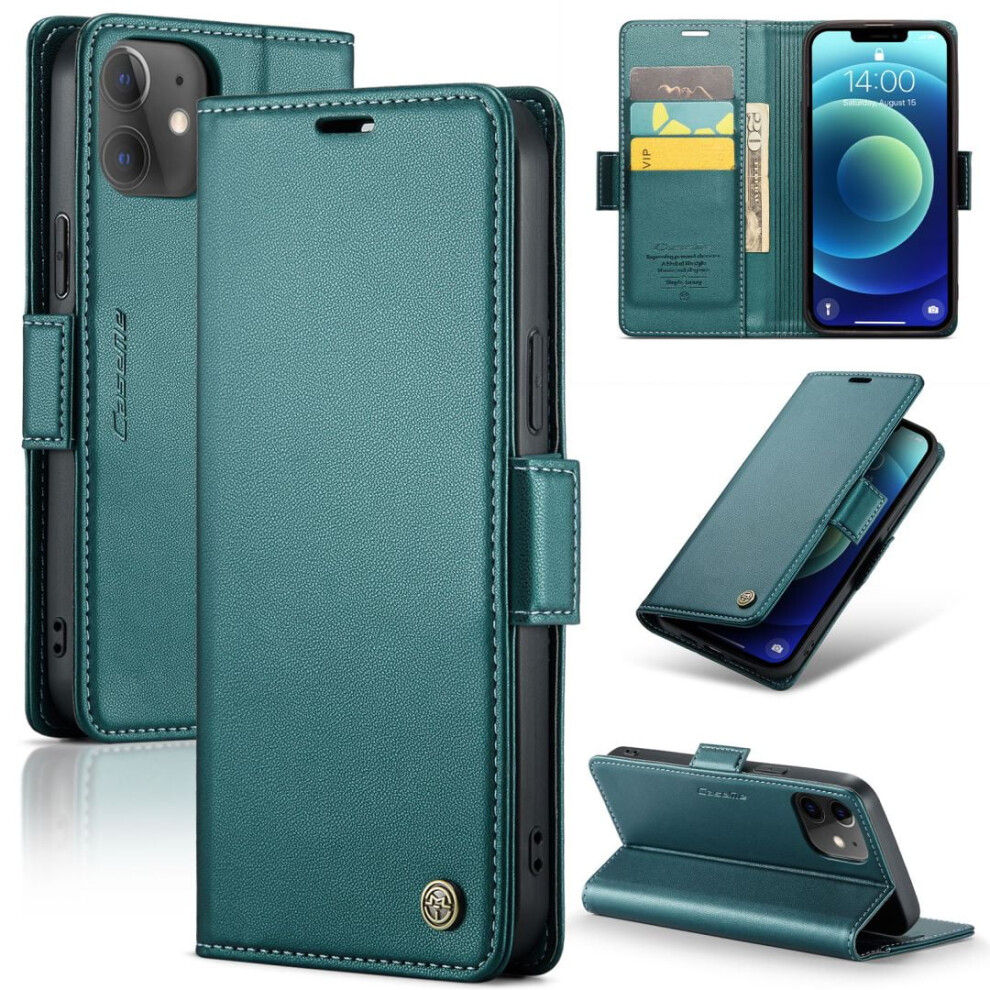 Caseme Leather Wallet Case For Iphone 12 Mini Â Green 941196992291