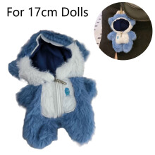 Doll Clothes for 17cm Dolls Blue Handmade Outfit