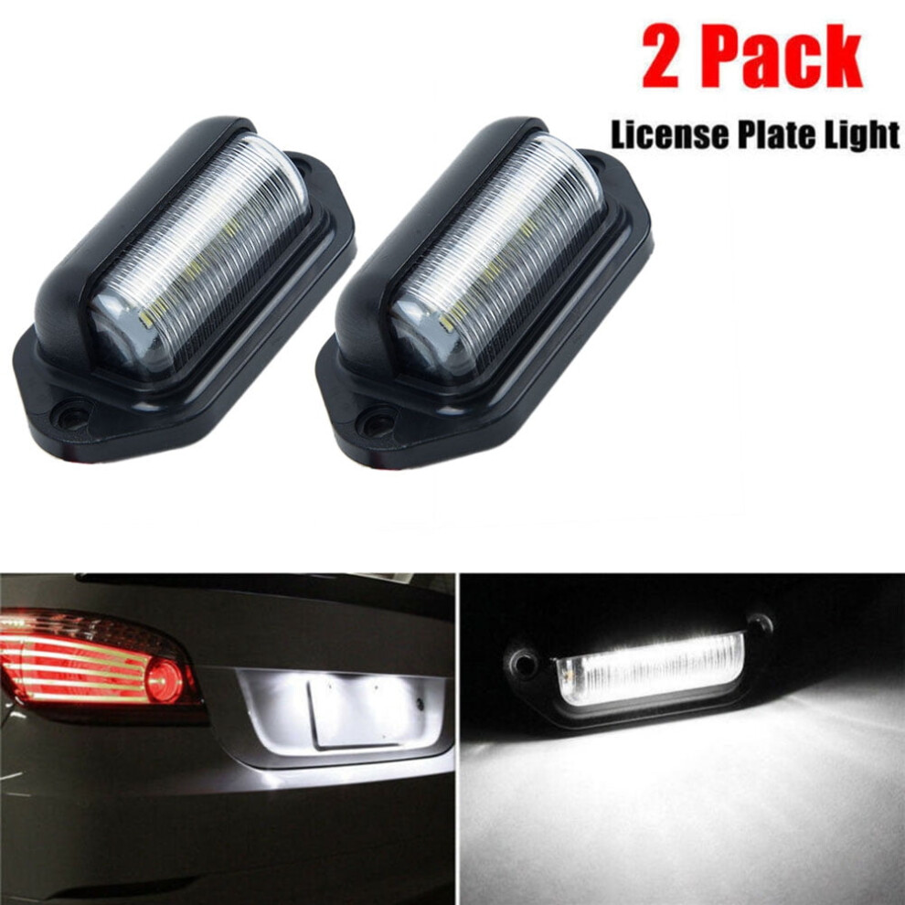 License Plate 12V Waterproof 6 Led 2 Pcs Light 941196981318