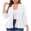 Women's Plus Size Casual Blazer Jacket with Open Front and 1