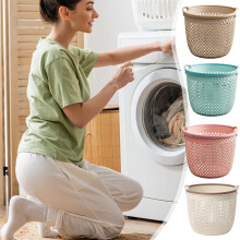Cesto de roupa suja portátil dobrável grande