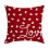 Housse de coussin décorative rouge Saint-Valentin 45 x 45 cm 1