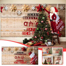 Tapisserie sapin de Noël en guise de toile de fond pour photos de fêtes