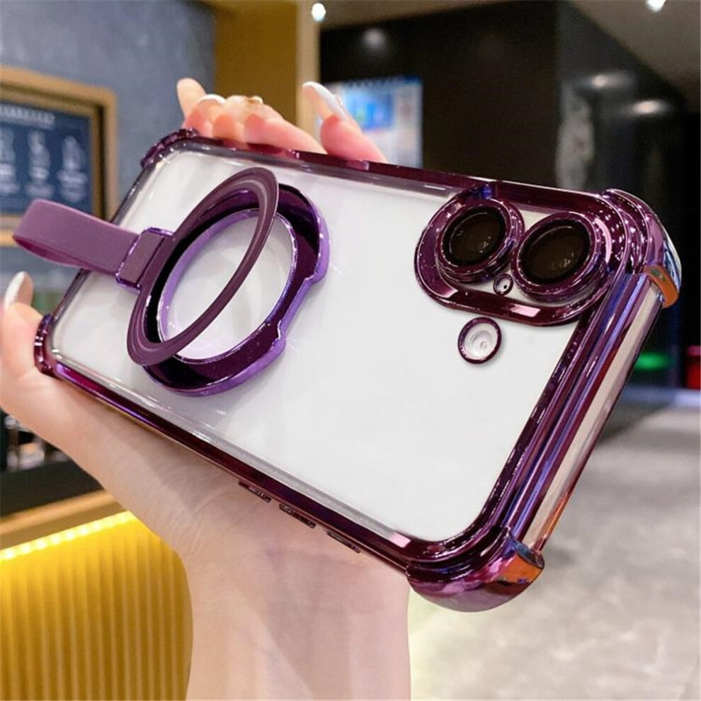 Iphone 17 Case Transparent Crystal Magsafe Cover With Ring 941196977502
