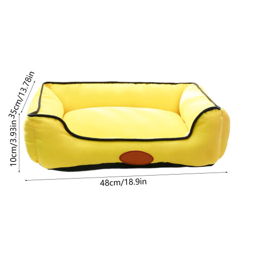 Rectangle Dog Bed for Small to Medium Dogs – Washable 2