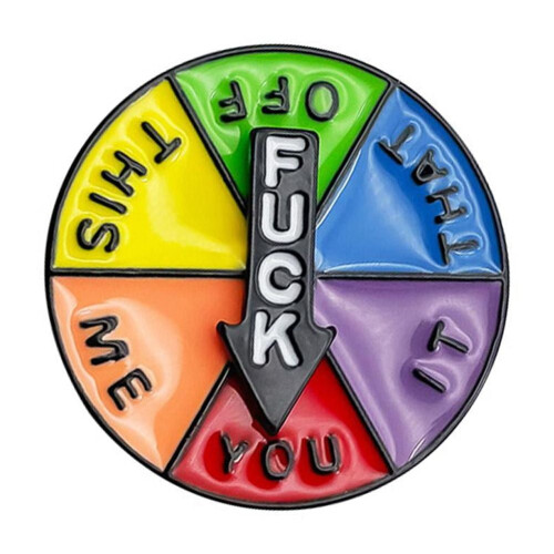 Pin's roue de la chance avec flèche rotative (1 pièce)