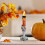 Candelabru de Halloween cu schelet și mână fantomă 5