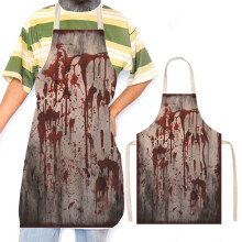Halloween horror schort wit polyester 75x65cm