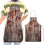 Halloween-skrekkforkle hvit polyester 75x65cm 1