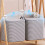 Panier de rangement pliable en tissu avec couvercle extra-large 4