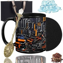 Mug « Boîte à outils de mécanicien » en céramique 325 ml (11 oz) compatible lave-vaisselle