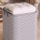 Panier de rangement pliable en tissu avec couvercle extra-large 6