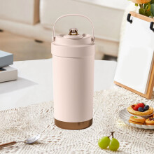 Gobelet isotherme portable de 500 ml avec revêtement en céramique rose