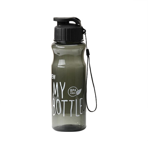 Borraccia nera da 500 ml senza BPA con tracolla