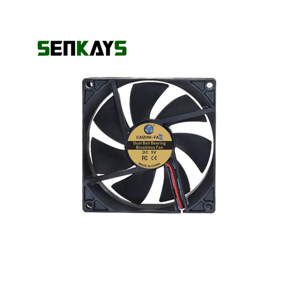 Cpu Fan Dual Ball Bearing 90X90x25mm 5V/12V/24V 9418476981395