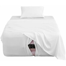 Ensemble de draps pour matelas gonflable 1 place, 3 pièces, profondeur 45-60 cm.