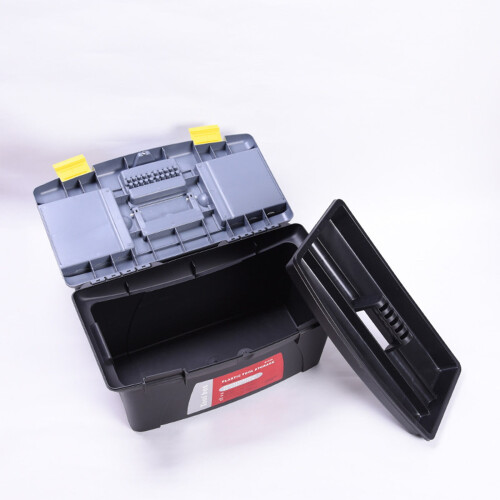 Plastic Tool Box with Removable Tray 1 2