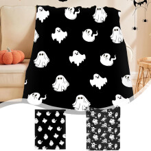 Couverture polaire en microfibre pour Halloween, 127 x 152 cm