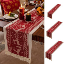 Nappe de Noël rectangulaire en mousseline de Bohême