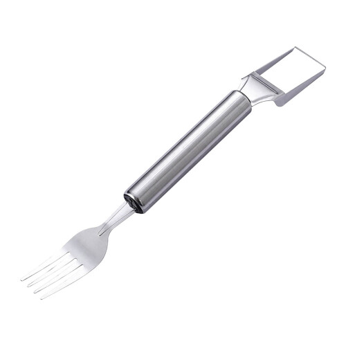 Coupe-pastèque et fourchette en acier inoxydable 2 en 1