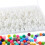 Silikonperler 15 mm runde 170 stk hvite 1