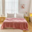 Plaid jacquard papillon rose 150 x 100 cm 1
