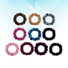 Juego de gomas para el pelo Minkissy de alta elasticidad rosa oscuro azul marino morado10