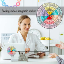 Roue des émotions magnétique 5 pouces pour la thérapie et le conseil