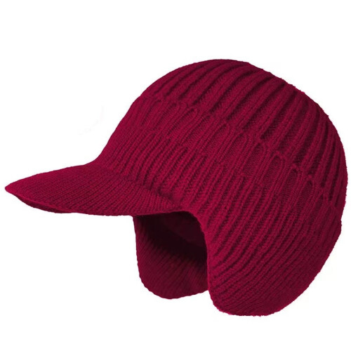 Cappello invernale foderato in pile con paraorecchie per uomo e donna