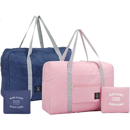 Faltbare Reisetasche aus wasserabweisendem Nylon, 2er-Pack 1
