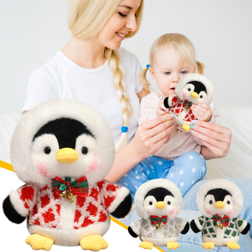 Weihnachtspinguin-Plüschtier, 22 cm 2