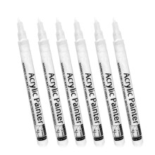 Rotulador de pintura acrílica blanca para roca, madera, cerámica, vidrio y metal.