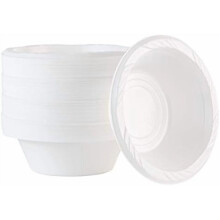 Bols Ă dessert en plastique blanc, 150 ml, lot de 100