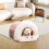 Dog House Indoor Foldable Soft Kennel Bed for Small Medium 4