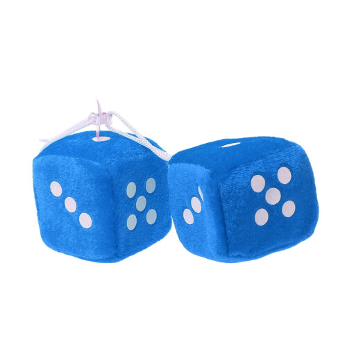 Fuzzy Dice speilhenger bildekorasjon 1 par