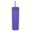 Slanke dubbelwandige plastic drinkbeker van 473 ml met deksel 1