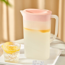 Pichet en plastique transparent avec couvercle et bec verseur, 1 gallon