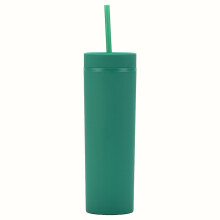 Gobelet isotherme en plastique Ă double paroi de 473 ml (16 oz) avec couvercle