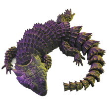 Figurine de lézard imprimée en 3D, articulée et décorative (1 pièce)