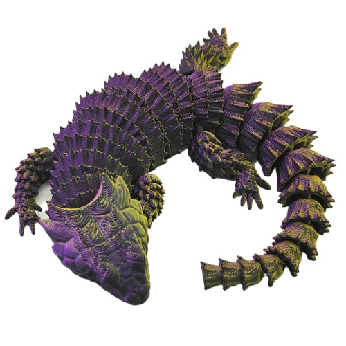 Figurine de lézard imprimée en 3D, articulée et décorative (1 pièce)