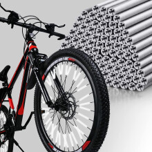 Reflectores para radios de bicicleta, 72 unidades, 1,9-2,4 mm, resistentes al agua.