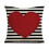 Housse de coussin rouge Saint-Valentin 45 x 45 cm 1