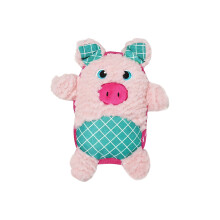 Juguete masticable para perros con chirriador, peluche de cachorro de 22 cm, rosa