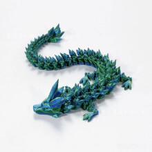 Sada figúrok draka, zelená, modrá, 22 cm, 3D tlač, kĺbová