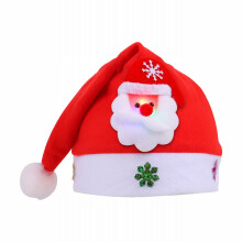 Weihnachtsmütze, Weihnachtsmann-Plüschmütze, 1 Stück