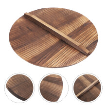 Wooden Wok Lid 14 Inch for Large Pots